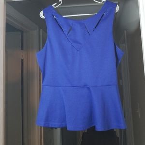 Blue Peplum top